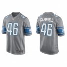 men's & youth Football Lions Uniform #46 Jack Campbell Jerseys Silver 2023 Draft Game Limited Shirts