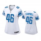 Women's Football Lions Uniform #46 Jack Campbell Jerseys White 2023 Draft Game Limited ladys Shirts