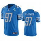 men's & youth Football Lions Uniform #97 Aidan Hutchinson Jerseys 90th Blue Game Limited Shirts