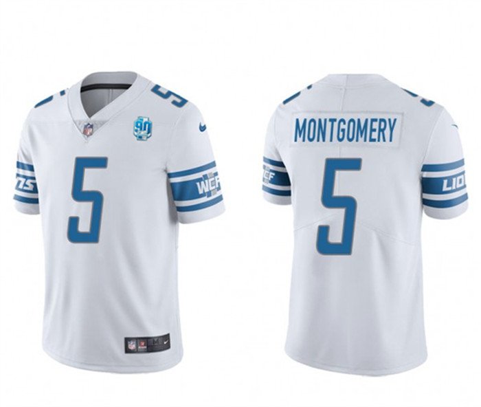 men's & youth Football Lions Uniform #5 David Montgomery Jerseys