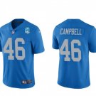 men's & youth Football Lions Uniform #46 Jack Campbell Jerseys 90th Blue Player Game Limited Shirts