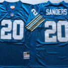men's & youth Football Lions Uniform #20 Barry Sanders Jersey 1996 Vintage Blue Throwback Shirts