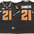 men's & youth Football Oklahoma Cowboys Uniform #21 Barry Sanders Jerseys Black Limited Shirts
