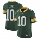 men's & youth Football Packers Uniform #10 Jordan Love Jersey Green Team Game Player Limited Shirts