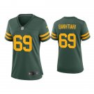 Women's Football Packers Uniform #69 David Bakhtiari Jersey Alternate Green Limited ladys Shirts
