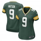 Women's Football Packers Uniform #9 Christian Watson Jersey Green Player Game Limited ladys Shirts