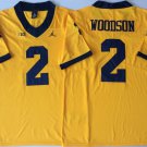 men's & youth Football Wolverines Uniform #2 Charles Woodson Jerseys College Gold Limited Shirts