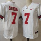 men's & youth Football Ohio Buckeyes Uniform #7 C.J. Stroud Jerseys College White Limited Shirts