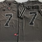 men's & youth Football Ohio Buckeyes Uniform #7 C.J. Stroud Jerseys College Grey Limited Shirts