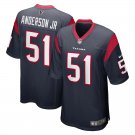 men's & youth Football Texans Uniform #51 Will Anderson Jr. Jerseys Navy 2023 Draft Limited Shirts