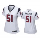 Women's Football Texans Uniform #51 Will Anderson Jr. Jerseys White 2023 Draft Limited ladys Shirts