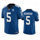 men's & kids Activewear Football Uniform #5 Anthony Richardson Jerseys Nights Royal 2023 Draft Shirt