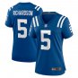 Women's Football Colts Uniform #5 Anthony Richardson Jerseys Royal 2023 Draft Limited ladys Shirts