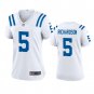Women's Football Colts Uniform #5 Anthony Richardson Jerseys White 2023 Draft Limited ladys Shirts