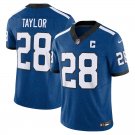men's & kids Activewear Football Uniform #28 Jonathan Taylor Jerseys Nights Royal F.U.S.E. Shirt