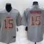 men's Football Chiefs Uniform #15 Patrick Mahomes Jerseys Gray Atmosphere Fashion adults Shirts