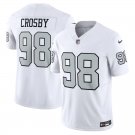 men's & kids Activewear Football Uniform #98 Maxx Crosby Jerseys 2023 White F.U.S.E. Limited Shirt