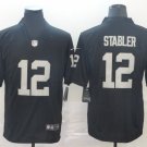 men's & youth Football Raiders Uniform #12 Kenny Stabler Jerseys Black Retired Player Limited Shirts