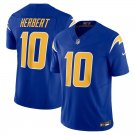 men's & youth Football Chargers Uniform 10 Justin Herbert Jerseys Royal 2023 F.U.S.E. Limited Shirts