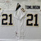 men's & youth Football Chargers Uniform 21 LaDainian Tomlinson Jersey Vintage White Throwback Shirts