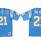 men's & youth Football Chargers Uniform #21 LaDainian Tomlinson Jerseys 2009 Blue Throwback Shirts