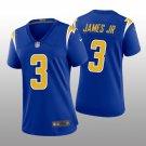 Women's Football Chargers Uniform #3 Derwin James Jr. Jerseys Royal Player Game Limited ladys Shirts