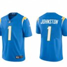 men's & youth Football Chargers Uniform #1 Quentin Johnston Jerseys Blue Player Game Limited Shirts