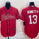 men's & youth Football Bulldogs Uniform #13 Stetson Bennett IV Jerseys Red Baseball CoolBase Shirts