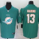 men's & youth Football Dolphins Uniform #13 Dan Marino Jerseys Aqua Team Big Logo Limited Shirts