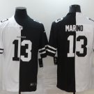 men's & youth Football Dolphins Uniform #13 Dan Marino Jerseys Black/White Split Limited Shirts