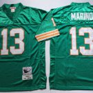 men's & youth Football Dolphins Uniform #13 Dan Marino Jersey Vintage Aqua Throwback Mesh Shirts