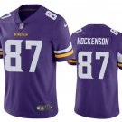 men's & youth Football Vikings Uniform #87 T.J. Hockenson Jerseys Purple Player Game Limited Shirts