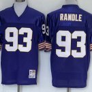 men's & youth Football Vikings Uniform #93 John Randle Jersey Vintage Purple Throwback Mesh Shirts