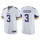 men's & youth Football Vikings Uniform #3 Jordan Addison Jerseys White 2023 Draft Limited Shirts
