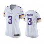 Women's Football Vikings Uniform #3 Jordan Addison Jerseys White 2023 Draft Limited ladys Shirts