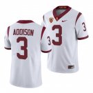 men's & youth Football Trojans Uniform #3 Jordan Addison Jerseys College White Game Limited Shirts