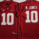 men's & youth Football Crimson Tide Uniform #10 Mac Jones Jerseys Red College Game Limited Shirts