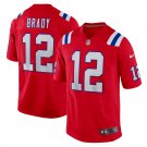 men's & youth Football Patriots Uniform #12 Tom Brady Jersey Red Retired Player Game Limited Shirts