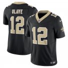 men's & youth Football Saints Uniform #12 Chris Olave Jerseys Black 2023 F.U.S.E. Limited Shirts