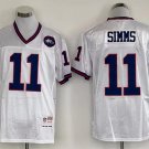 men's & youth Football NY Giants Uniform #11 Phil Simms Jersey Vintage White Throwback Mesh Shirts