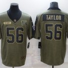 men's & youth Football NY Giants Uniform #56 Lawrence Taylor Jerseys Olive Salute Service Shirts