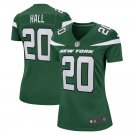 Women's Football NY Jets Uniform #20 Breece Hall Jerseys Green Player Game Limited ladys Shirts