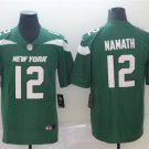 men's & youth Football NY Jets Uniform #12 Joe Namath Jerseys Green Retired Player Limited Shirts