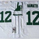 men's & youth Football NY Jets Uniform #12 Joe Namath Jersey Vintage White Throwback Mesh Shirts
