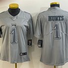 Women's Football Eagles Uniform #1 Jalen Hurts Jerseys Kelly Gray Atmosphere Fashion ladys Shirts