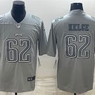 men's & youth Football Eagles Uniform #62 Jason Kelce Jerseys Gray Atmosphere Fashion Limited Shirts