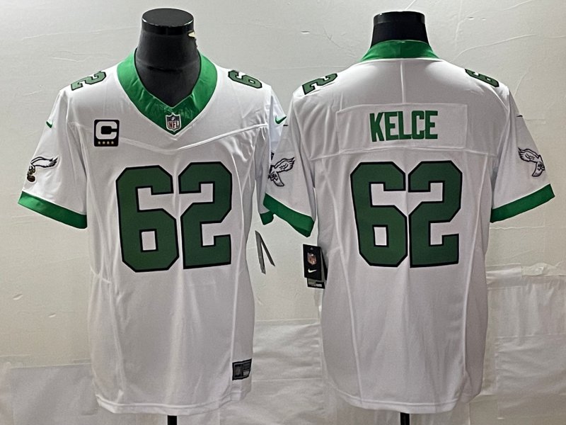 Jason Kelce Jersey White Jersey, 62 Eagles Jersey For Youth,Kids Nfl  Uniform - Karitavir Eagles Jersey store