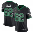 men's & youth Football Eagles Uniform #62 Jason Kelce Jerseys Black C patch 2023 Game Limited Shirts