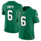 men's & youth Football Eagles Uniform #6 DeVonta Smith Jerseys Kelly Green C patch F.U.S.E. Shirts