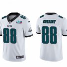 men's & youth Football Eagles Uniform #88 Dallas Goedert Jerseys White Super Bowl LVII Game Shirts